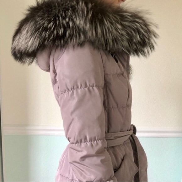 Real Fox Fur Fill Down Winter Coat - Picture 8 of 11